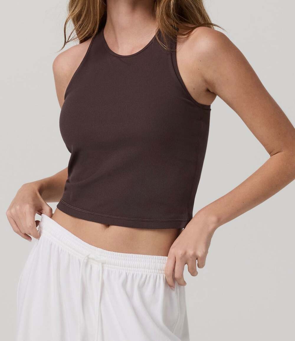 Vuori Pose Plyo Tank Brown French Roast XS NWT